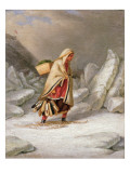 Buy An Indian Woman Wearing Snowshoes at AllPosters.com