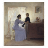A Mother and Child in an Interior, 1898
