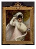 Buy Portrait of a Lady in a White Dress at AllPosters.com