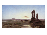 Buy A Bedouin Encampment by a Ruined Temple at AllPosters.com