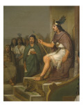 Discovery of Pulche, Detail of Montezuma Ii