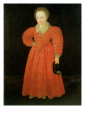 Buy Portrait of a Little Boy, Wearing a Red Dress at AllPosters.com