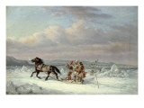 Buy Huntsmen in Horsedrawn Sleigh at AllPosters.com