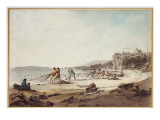 A Drawnet at Tenby, 1795