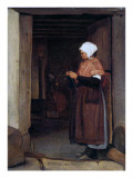 Peasant Girl Knitting, 1855