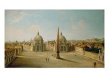 Buy A View of the Piazza Del Popolo at AllPosters.com