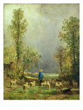 Buy Sheep Watching a Storm at AllPosters.com