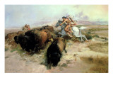 Buy Buffalo Hunt, 1897 at AllPosters.com