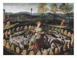 Buy St. Genevieve Guarding Her Flock at AllPosters.com