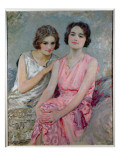Buy Two Young Women Seated at AllPosters.com