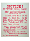 Buy Vigilante Notice of 1882 at AllPosters.com