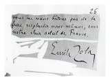 Signature of Emile Zola