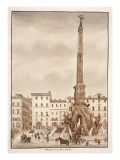 Buy The Piazza Navona Obelisk, 1833 at AllPosters.com