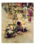The Flower Market, Tokyo, 1892