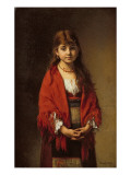 Buy A Peasant Girl in a Red Shawl at AllPosters.com