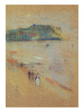 Buy Figures on a Beach Near Cliffs at AllPosters.com