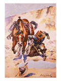 Buy Cowboy Pursued by Indians. at AllPosters.com