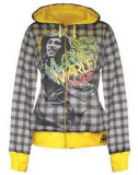 Buy Zip Hoodie: Bob Marley - Lounge Plaid All-Over at AllPosters.com