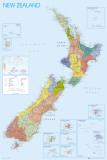 Buy NEW ZEALAND MAP at AllPosters.com