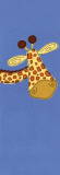 Giraffe on Blue