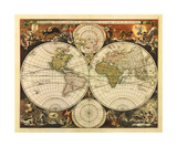 New World Map, 17th Century