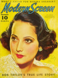 Merle Oberon - Modern Screen Magazine Cover 1930's