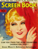 Mae West - Screen Book Magazine Cover 1930's