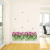 Buy Tulips and Butterflies Purple Pink at AllPosters.com