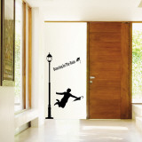 Buy Dancing in the Rain Silhouette Lamp Post at AllPosters.com