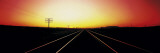Santa Fe Railroad Tracks, Daggett, California, USA