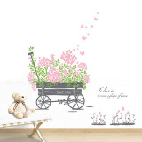 Sweet Love Pull Flower Wagon