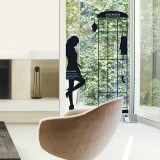 Buy Parisian Woman Silhouette Phonebooth at AllPosters.com