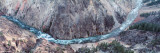 Aerial View of the Yellowstone River and Grand Canyon, Yellowstone National Park, Wyoming, USA