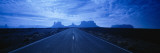 Empty Road Leading Towards Rock Formations, Monument Valley Tribal Park, Arizona, USA