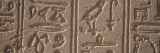 Close-up of a Hieroglyphics, Philae Island, Aswan, Egypt