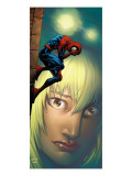 Ultimate Spider-Man #65 Cover: Spider-Man, Stacy and Gwen Fighting