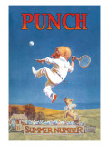 Punch: Gnome Playing Tennis