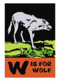 Buy W is for Wolf at AllPosters.com