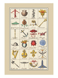 Buy Heraldic Symbols: Crossbow and Escallop at AllPosters.com