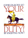 Buy Come on Boys! Enlist Now in the Cavalry at AllPosters.com