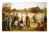 Victorian Tennis Match