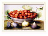 Buy Dish of Cherries with Figs and Medlars at AllPosters.com