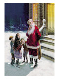 Santa and Street Kids