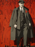 Buy A Mural of Lenin Towers over a Leningrad Square at AllPosters.com