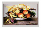 Buy Bowl with Peaches and Plums at AllPosters.com