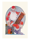Buy Santa Checks His Giant List of Bad Boys at AllPosters.com