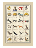 Buy Heraldic Symbols: Mortne and Maiden's Head at AllPosters.com