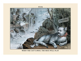Puck Magazine: When the Cat