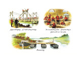 Buy Spar-Bridging, In a Modeling Shed, and Pontooning at AllPosters.com