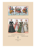 Assorted Fashions of Sixteenth Century French Noblewomen